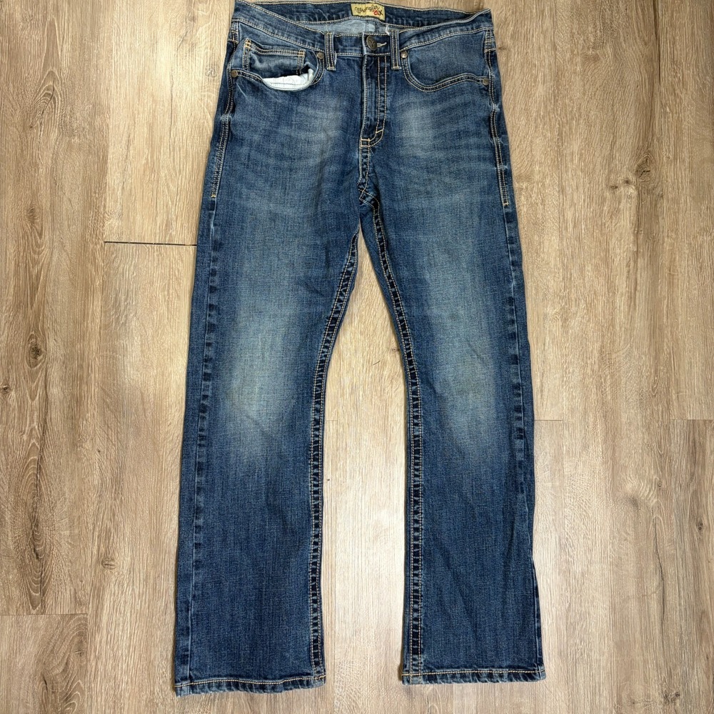Wrangler 20X Bootcut Jeans Mens 32x32 Faded Slim 42MWXMD